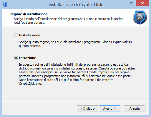Cryptic Disk è compatibile con il regime portatile senza installazione