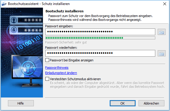 Exlade Disk Password Protection