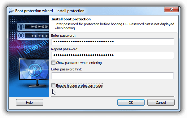 Exlade Disk Password Protection