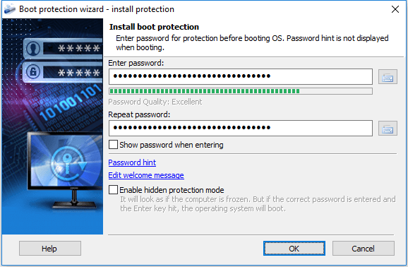 Exlade Disk Password Protection