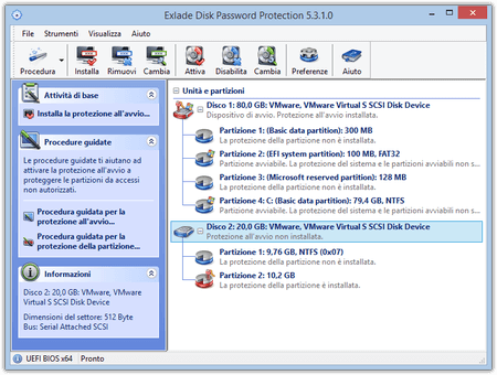 Disk Password Protection - password per il disco. Protezione dell'avvio degli sistemi operativi